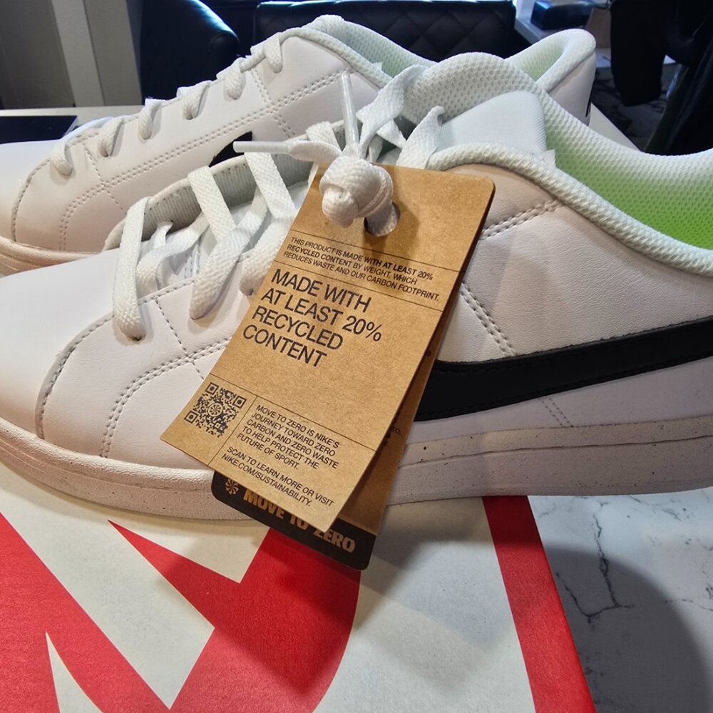 Nike Court Royale 2 Next Nature DH3160-101 Men's White Leather Sneaker Shoes 10 - Picture 3 of 14